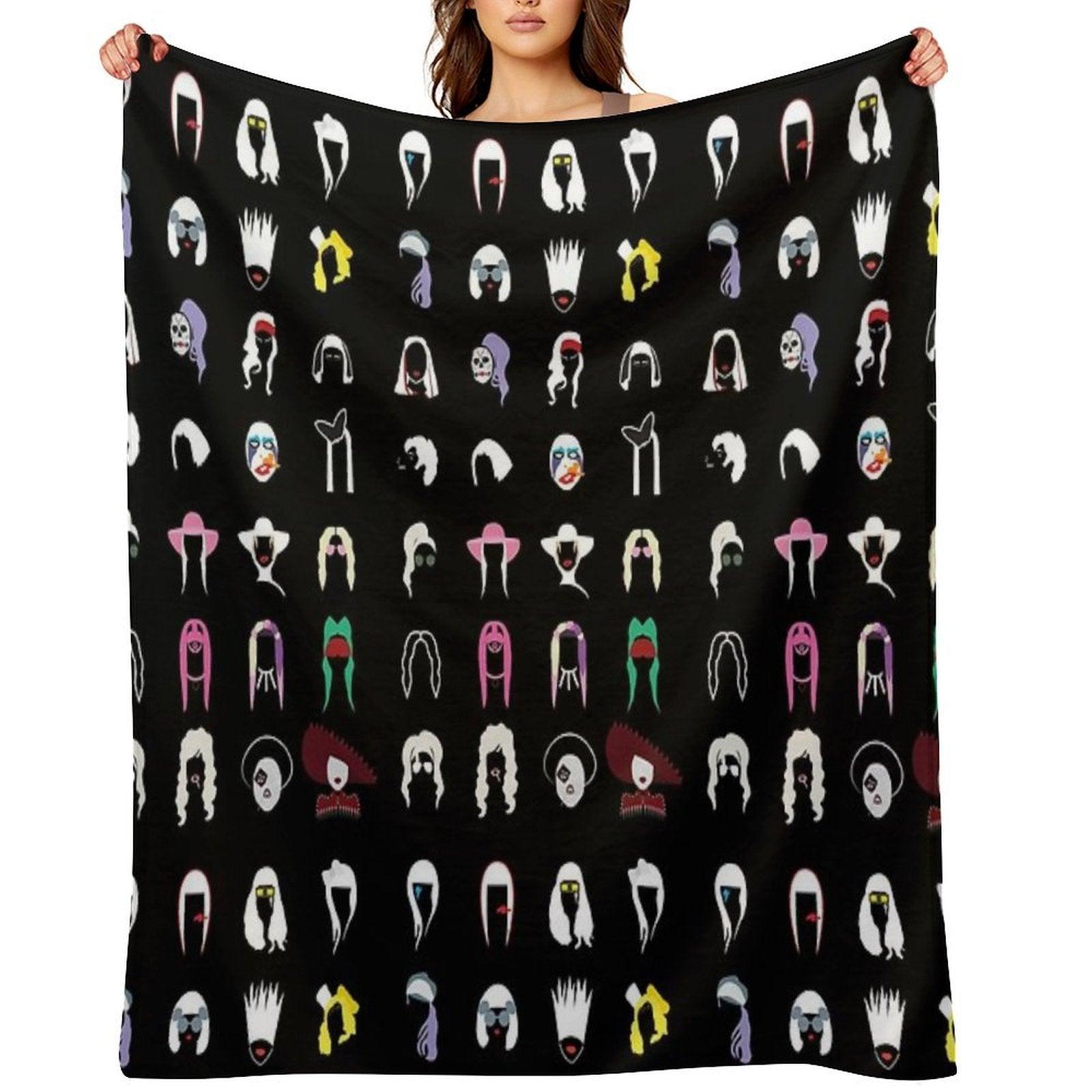 Lady Gaga Portrait Throw Blanket