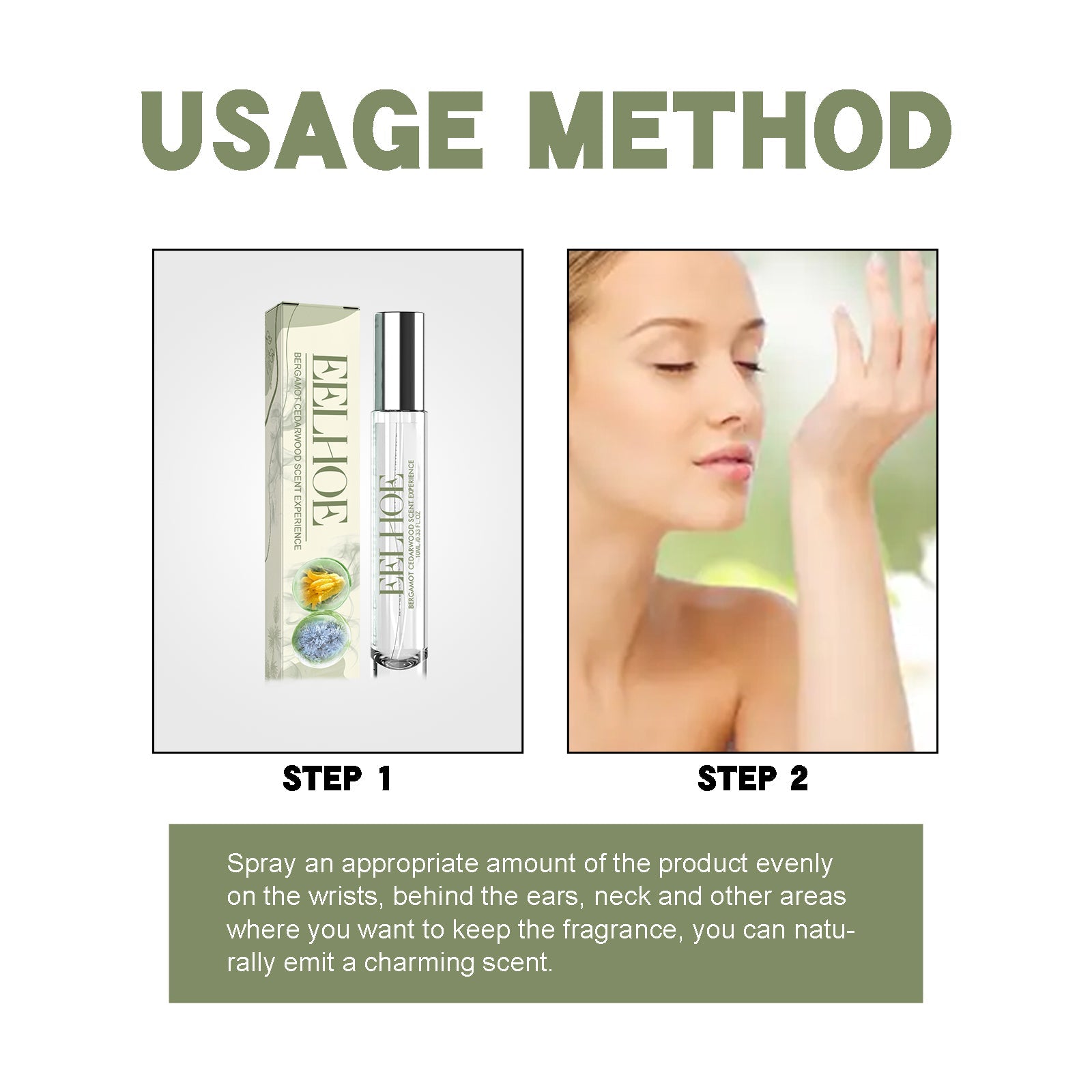 Bergamot Cedarwood Scent Experience Perfume, Fresh Wood Scent Lasting Fragrance Naturally Not Pungent Niche Perfume