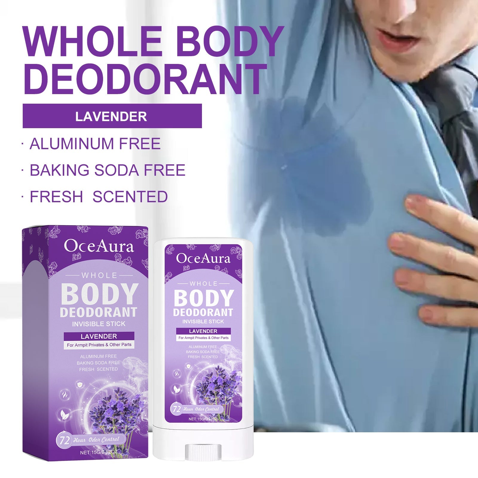 Whole Body Deodorant, Fresh Body Fragrance Antiperspirant Deodorant To Armpit Odor Fragrance Deodorant Bar