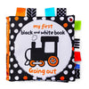 LakaRose Baby Black and White Label Cloth Book Newborn Infant Early Education Books Cloth Quiet Books - Going out