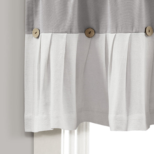 Linen Button Valance