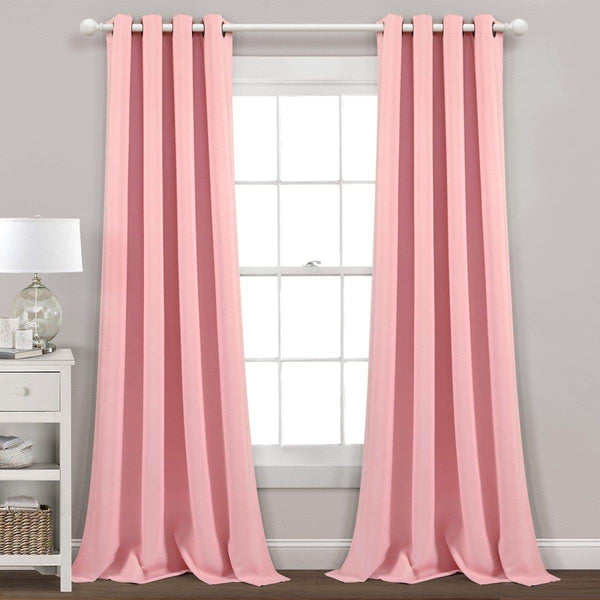 Insulated Grommet Blackout Window Curtain Panel Set