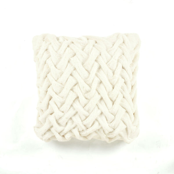 Soft Fur Weave Decorative Pillow Cover