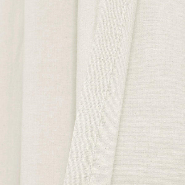 Faux Linen Grommet Window Curtain Panel Set