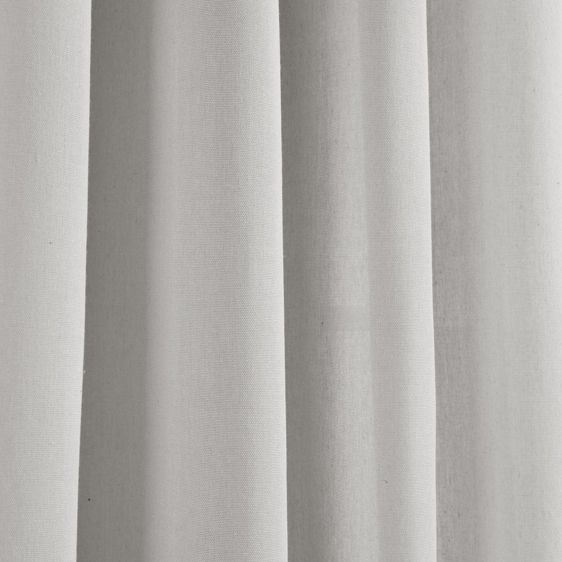 Faux Linen Grommet Window Curtain Panel Set