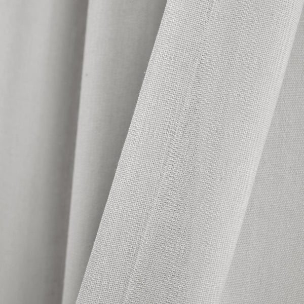 Faux Linen Grommet Window Curtain Panel Set