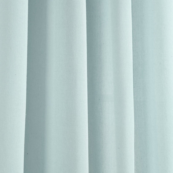 Faux Linen Grommet Window Curtain Panel Set