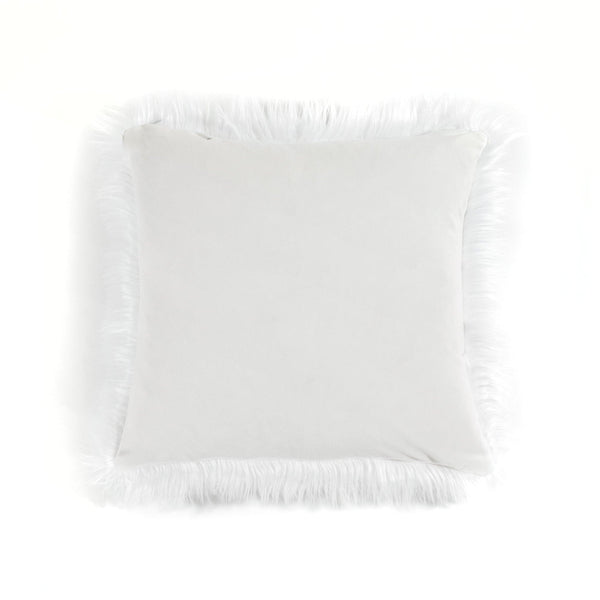 Mongolian Luca Soft Faux Fur Decorative Pillow Cover