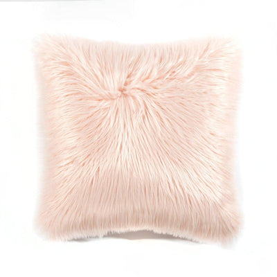 Mongolian Luca Soft Faux Fur Decorative Pillow Cover