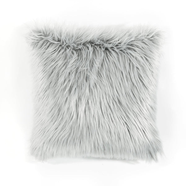 Mongolian Luca Soft Faux Fur Decorative Pillow Cover