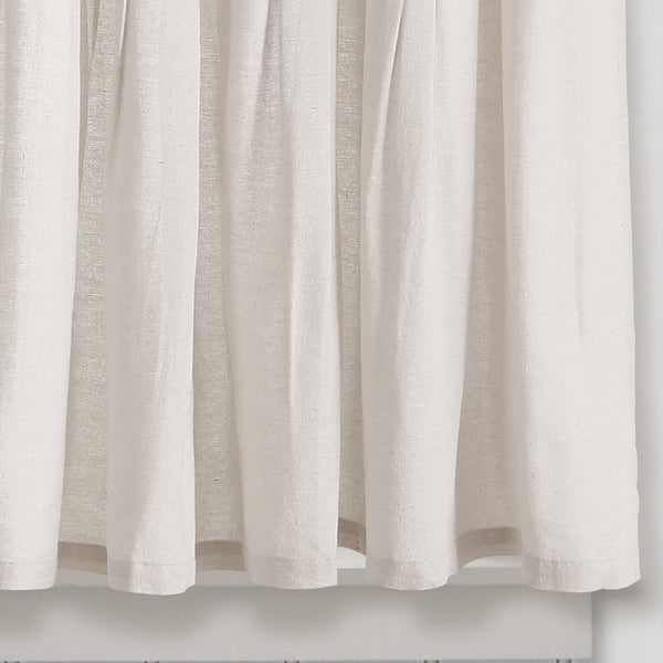 Linen Button Kitchen Window Tiers Set