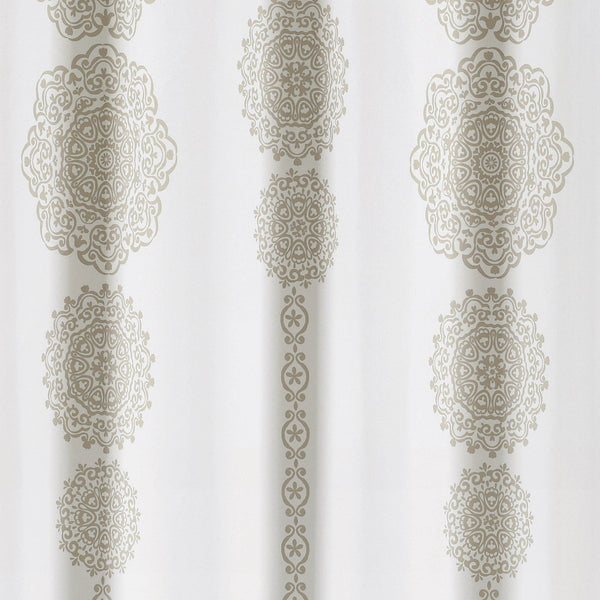 Stripe Medallion Shower Curtain