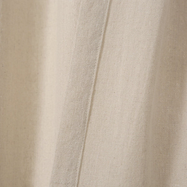 Farmhouse Faux Linen Tab Top Window Curtain Panel