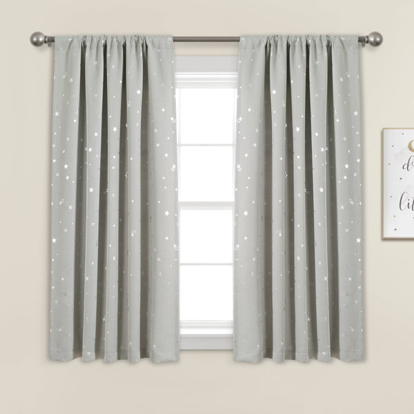 Star Blackout Window Curtain Set
