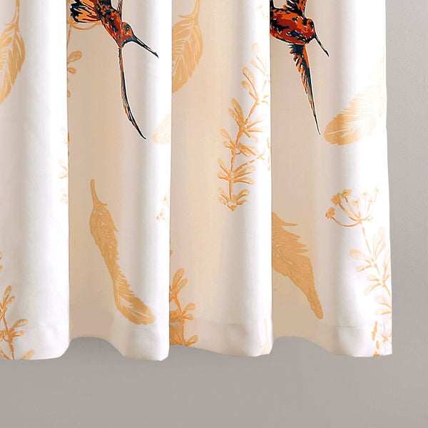 Bird Breeze Light Filtering Window Curtain Set