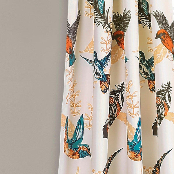 Bird Breeze Light Filtering Window Curtain Set