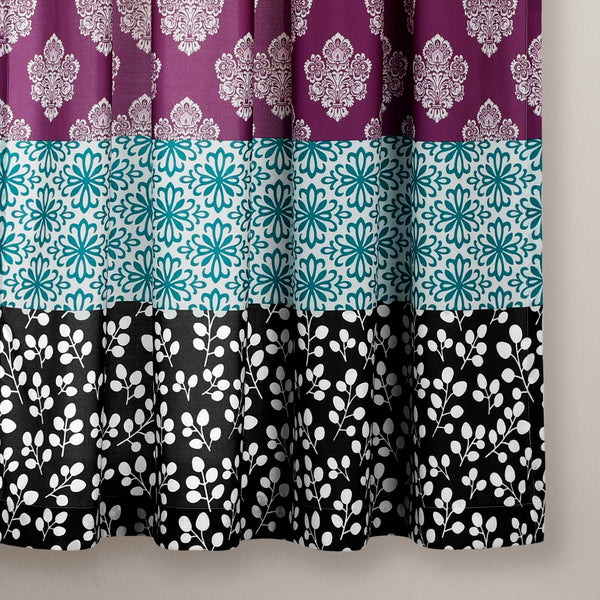 Bohemian Stripe Window Curtain Panel Set