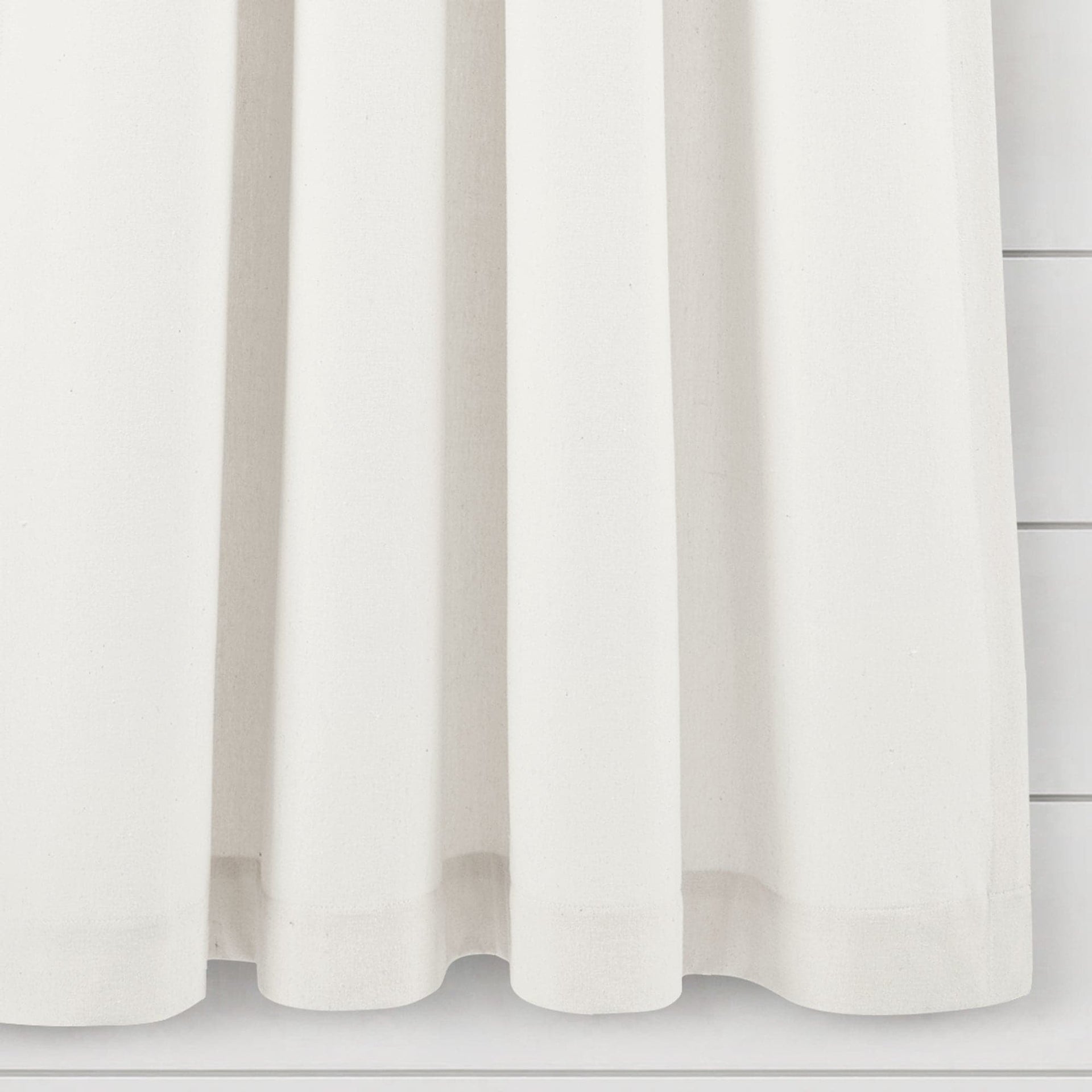 Farmhouse Boho Stripe Woven Tassel Yarn Dyed Recycled Cotton Blend Window Curtain Panel Set