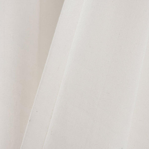 Faux Linen Grommet Color Block Window Curtain Panel