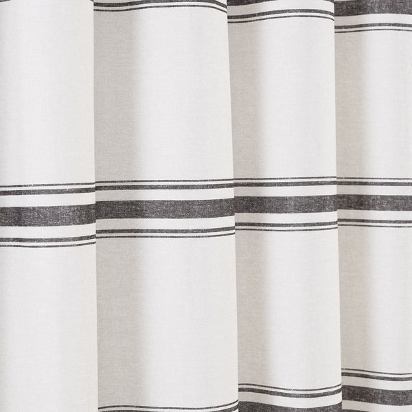 Farmhouse Stripe 100% Cotton Shower Curtain