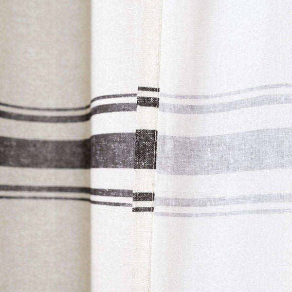 Farmhouse Stripe 100% Cotton Shower Curtain