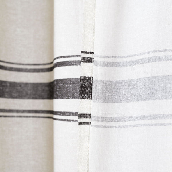Farmhouse Stripe 100% Cotton Shower Curtain