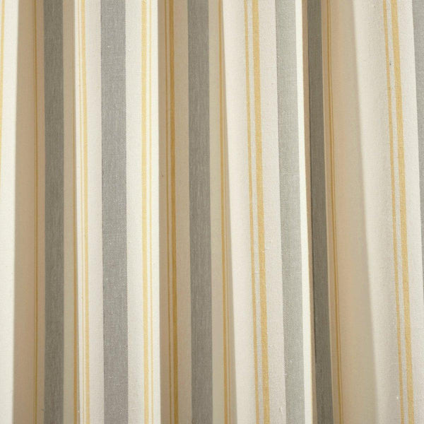 Farmhouse Stripe Yarn Dyed Recycled Cotton Blend Window Curtain Panel Set