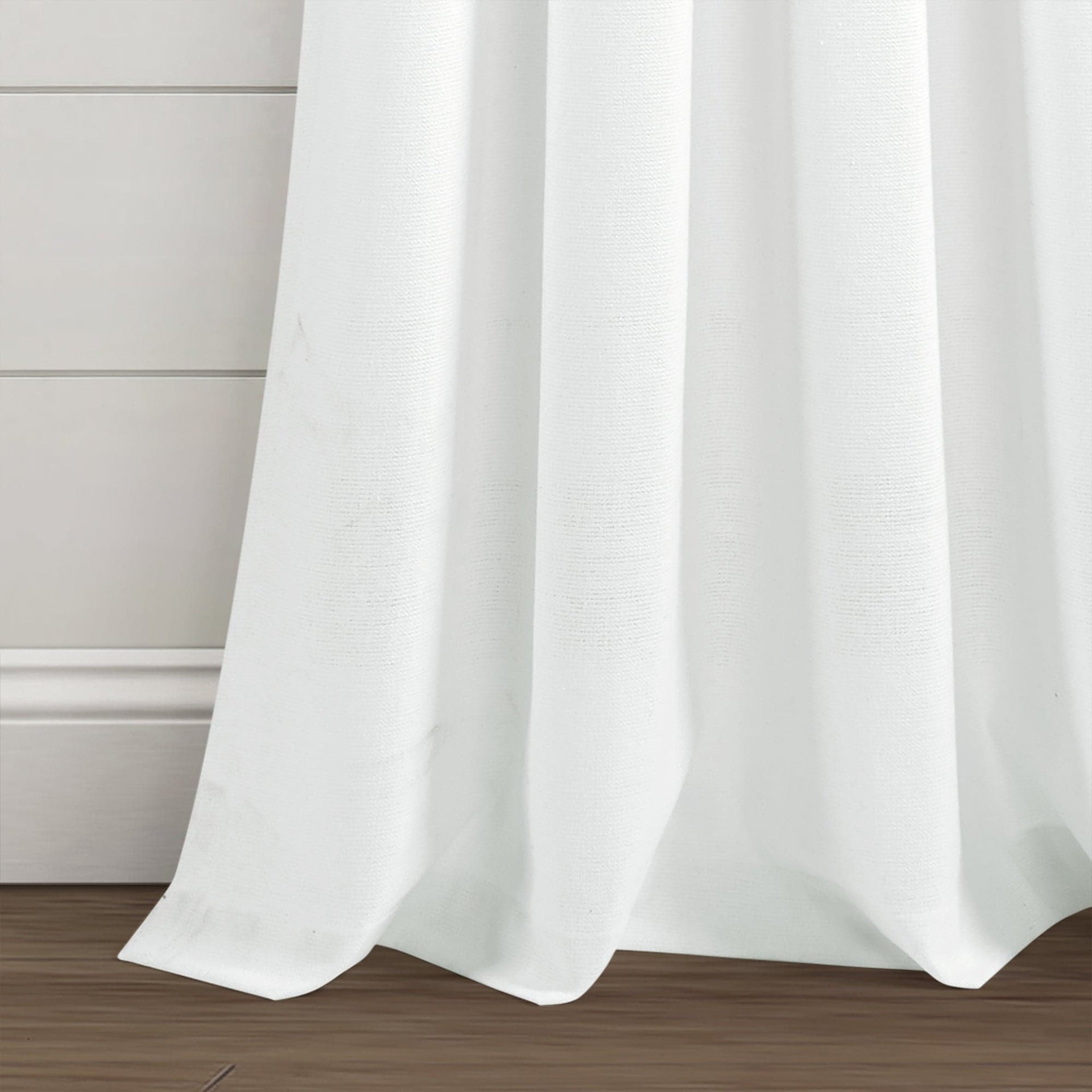 Farmhouse Boho Stripe Woven Tassel Yarn Dyed Recycled Cotton Blend Window Curtain Panel Set