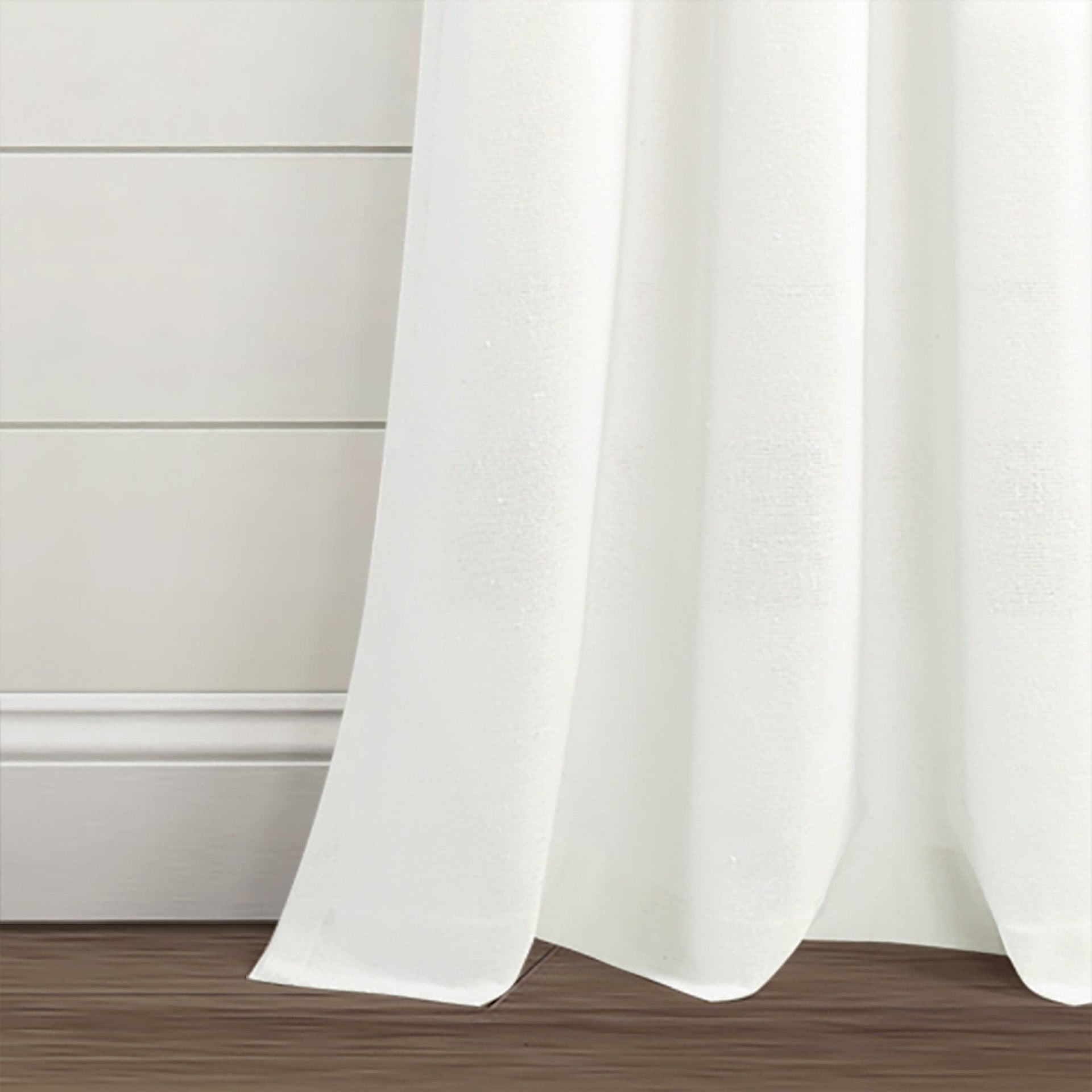 Farmhouse Boho Stripe Woven Tassel Yarn Dyed Recycled Cotton Blend Window Curtain Panel Set