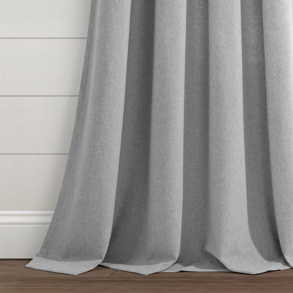Farmhouse Boho Stripe Woven Tassel Yarn Dyed Recycled Cotton Blend Window Curtain Panel Set