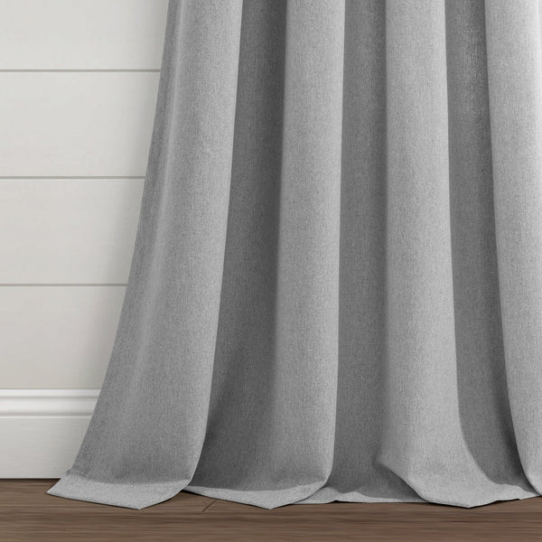 Farmhouse Boho Stripe Woven Tassel Yarn Dyed Recycled Cotton Blend Window Curtain Panel Set