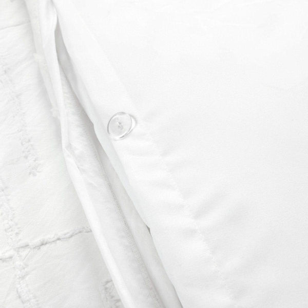 Diamond Clip Jacquard Duvet Cover 3 Piece Set
