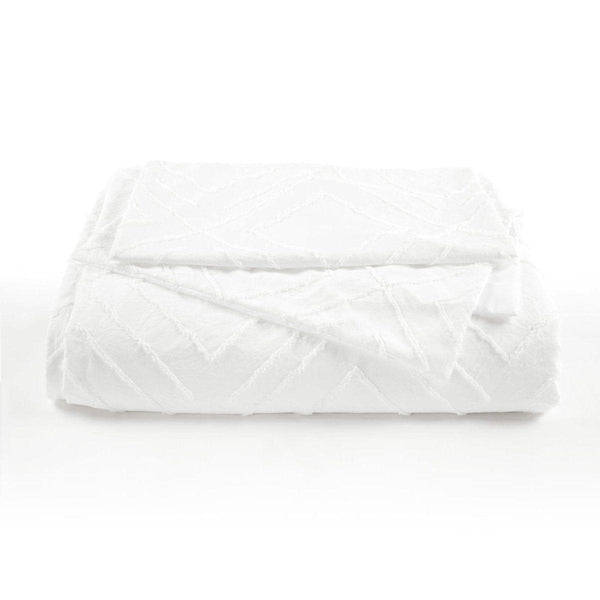 Diamond Clip Jacquard Duvet Cover 3 Piece Set
