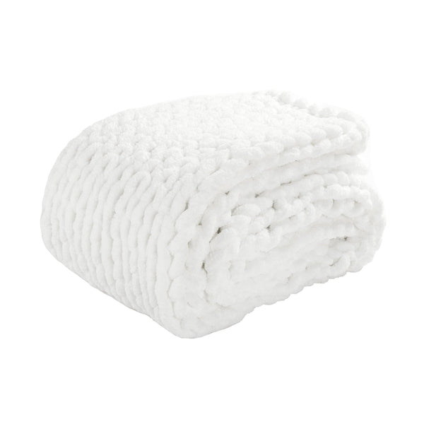 Hygge Ultra Soft Chenille Chunky Knit Throw