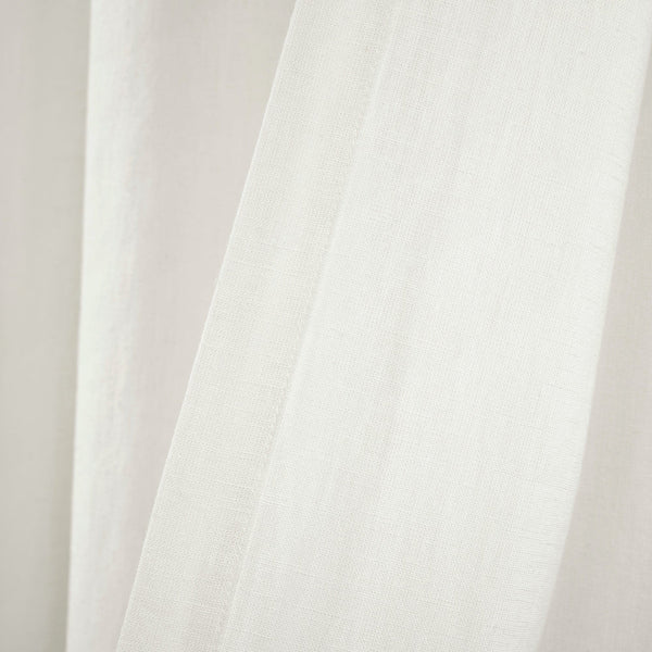Belgian Flax Prewashed Linen Rich Cotton Blend Window Curtain Panel