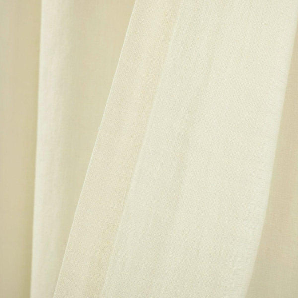 Belgian Flax Prewashed Linen Rich Cotton Blend Window Curtain Panel
