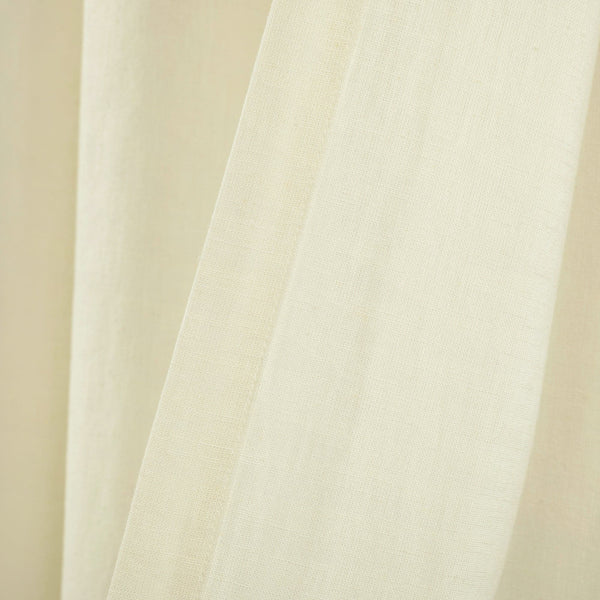 Belgian Flax Prewashed Linen Rich Cotton Blend Window Curtain Panel