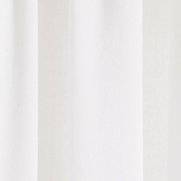 Boho Faux Linen Texture Tassel Window Curtain Panel