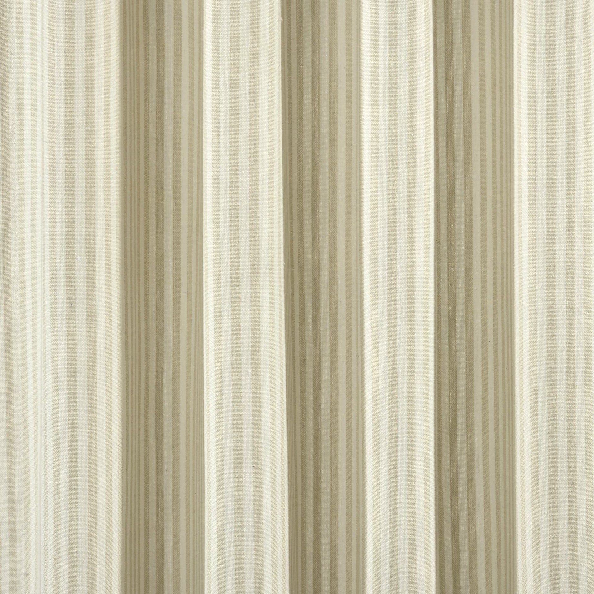 Farmhouse Vintage Stripe Recycled Cotton Blend Window Curtain Panel Set