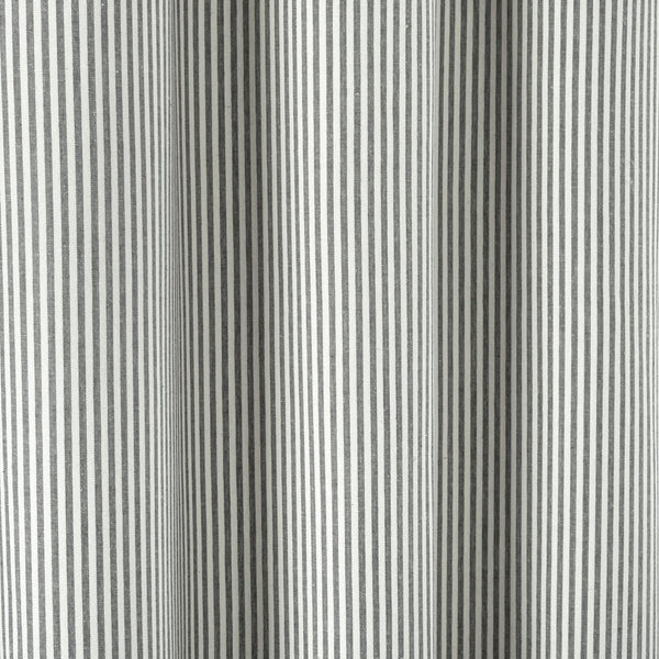 Farmhouse Vintage Stripe Yarn Dyed Recycled Cotton Blend Shower Curtain