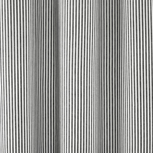 Farmhouse Vintage Stripe Yarn Dyed Recycled Cotton Blend Shower Curtain