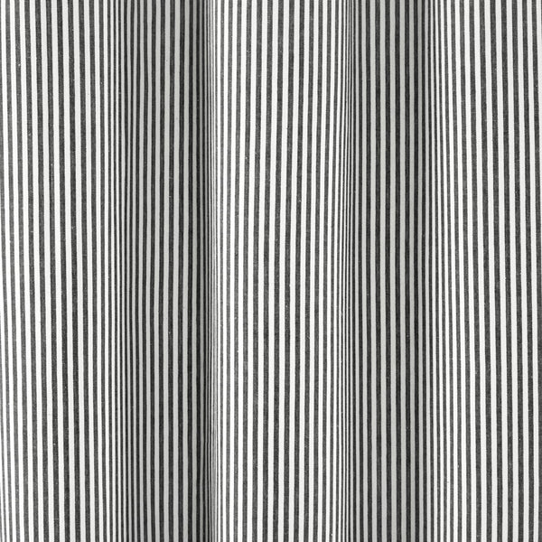 Farmhouse Vintage Stripe Yarn Dyed Recycled Cotton Blend Shower Curtain