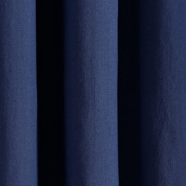 Insulated Grommet Blackout Faux Linen Window Curtain Panel
