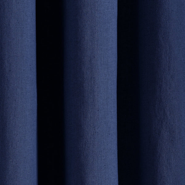 Insulated Grommet Blackout Faux Linen Window Curtain Panel