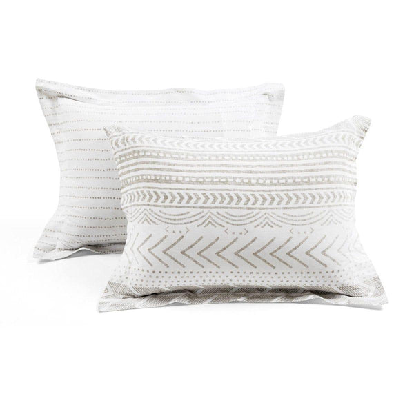 Hygge Geo Reversible Cotton Duvet Cover 3 Piece Set