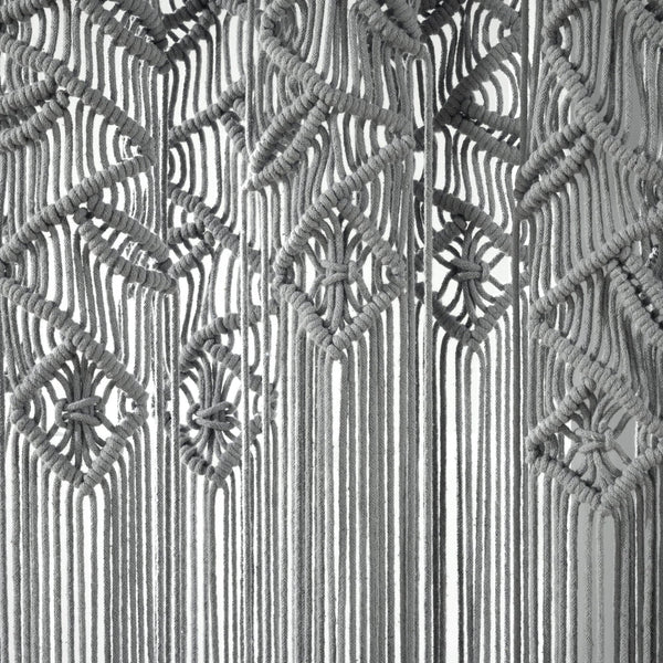 Boho Macrame Leaf Cotton Window Curtain