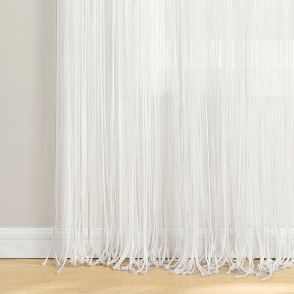 Boho Macrame Leaf Cotton Window Curtain