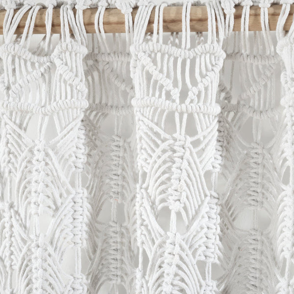 Boho Macrame Tassel Cotton Window Curtain