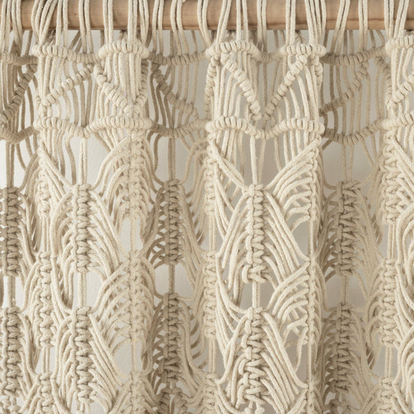 Boho Macrame Tassel Cotton Window Curtain