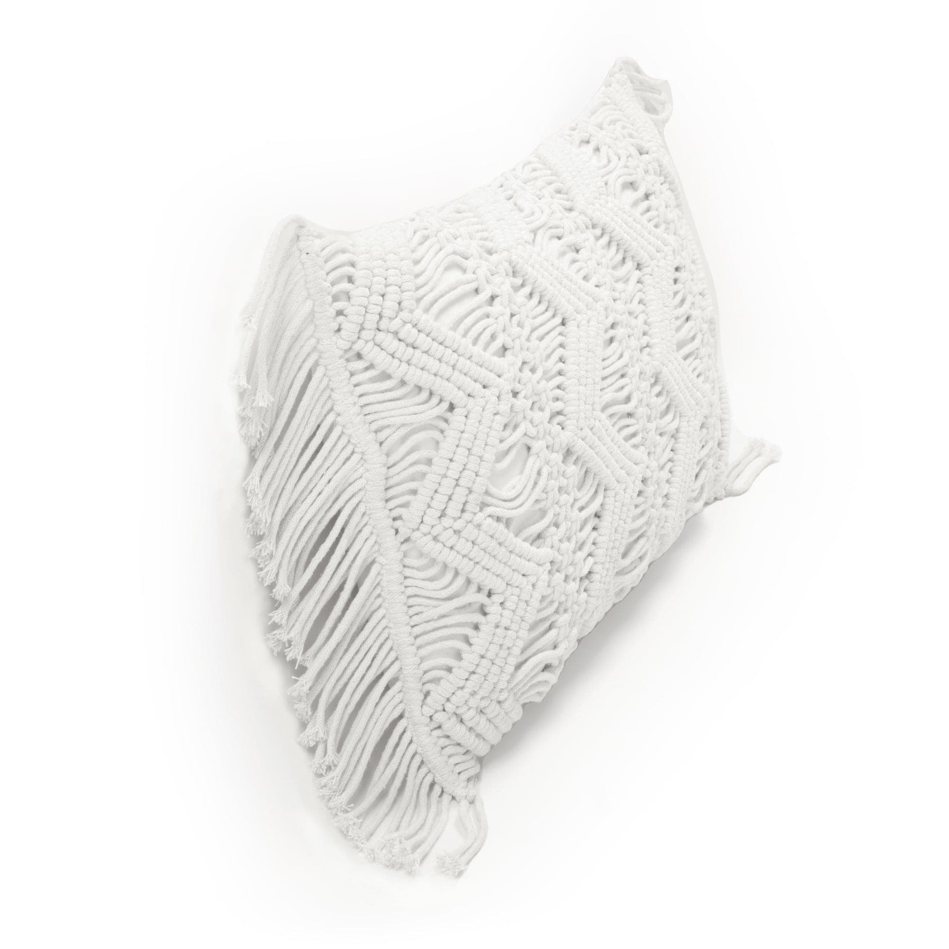 Studio Chevron Macrame Decorative Pillow Cover